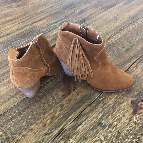 Steve Madden Ohio chestnut suede fringe booties - Picture 2 of 10